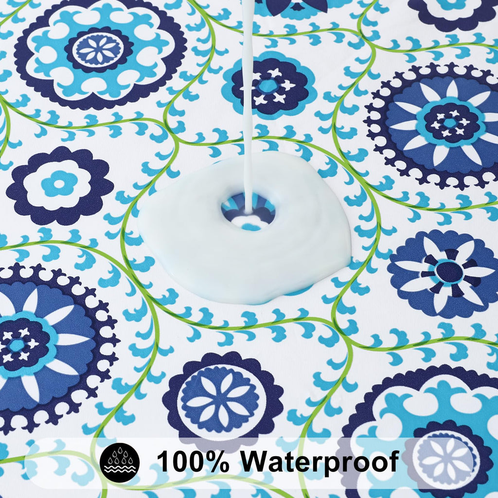 Smiry Waterproof Rectangle Plastic Tablecloth - view 20