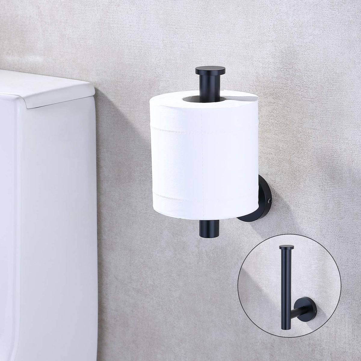 TASTOS Round SUS304 Stainless Steel Toilet Paper Holder - view 3