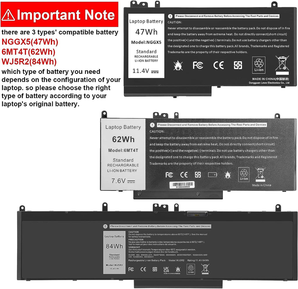TREE.NB Laptop Battery Replacement - 9.09x3.93x0.24inch 6MT4T view 4
