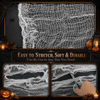 Qtisky Halloween Gauze Creepy Cloth