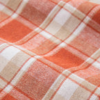 AQOTHES Plaid Fall Thanksgiving Table Runner - Orange Light / 13" x 72" view 3