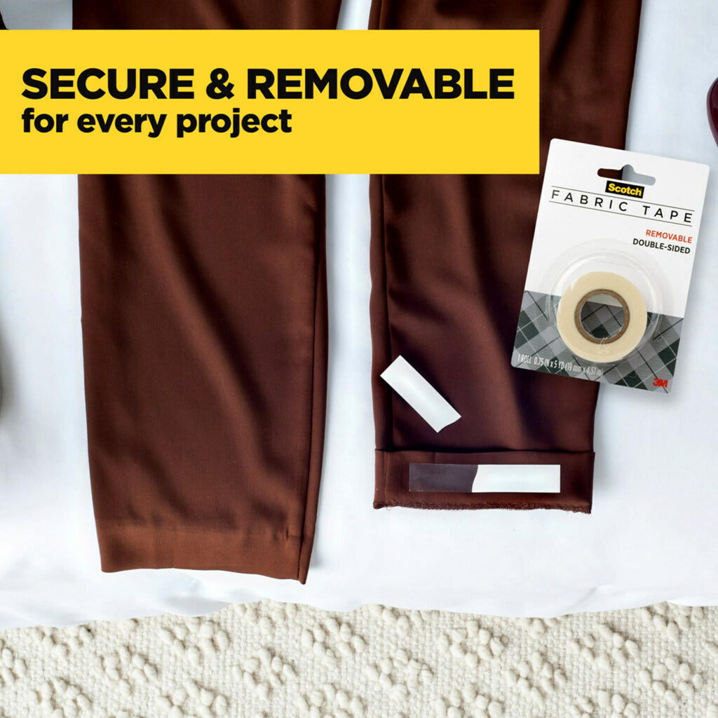 Scotch Removable Fabric Tape, 3/4 in x 180