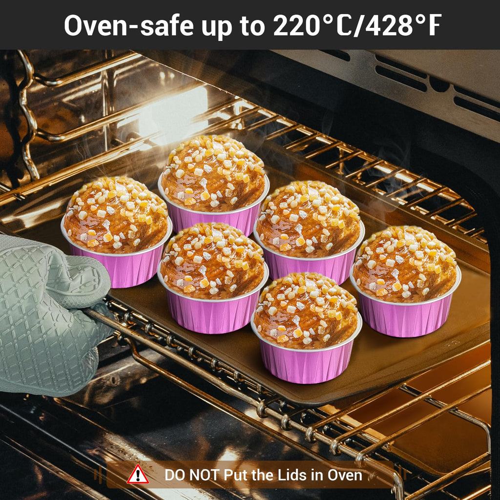 EUSOAR 5oz Baking Cups-3 - Rose Red / 50pcs view 4