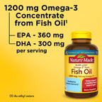 Nature Made Fish Oil Omega-3 1200mg Softgels