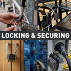 Kabinge Adjustable Cable Padlock with 3 Keys - view 5