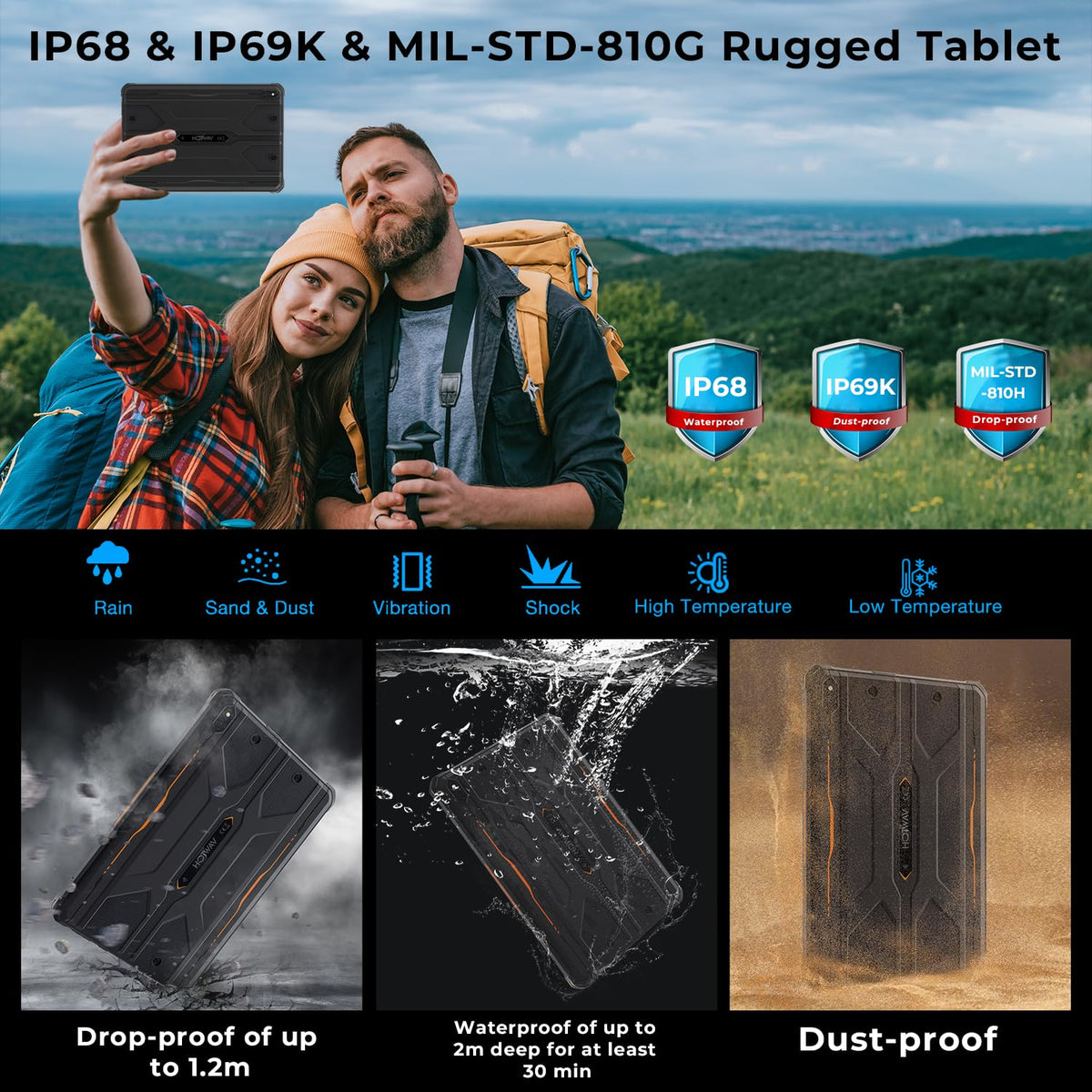 HOTWAV R8 Rugged Tablet - view 3