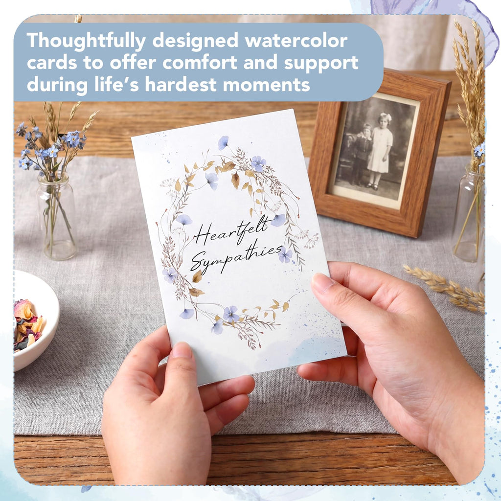 Sympathy Cards, 24 Pack Condolence Cards, 6x4in Thinking of You Card (additional view 3)