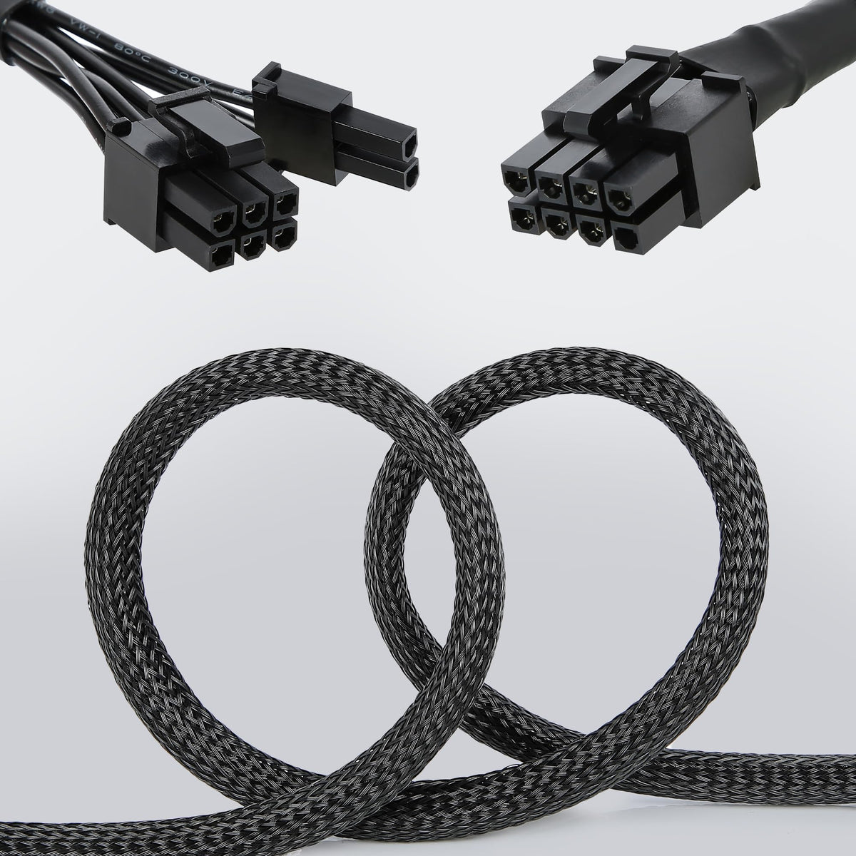 VORZOKISPL PCIe Cable for MSI Mag a750gl a850gl,8 Pin to 6+2 Pin GPU Power Cable for MSI (additional view 5)