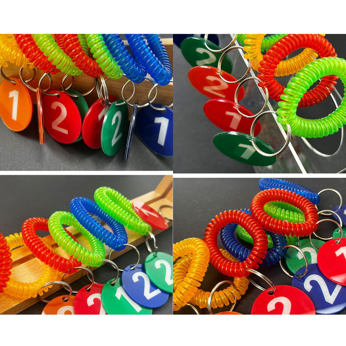 36 Pack Spring Spiral Wrist Coil Key Chain - view 7