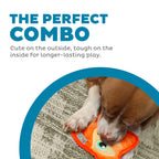 Outward Hound Durablez Minis Tough Chew Plush Squeaky Dog Toy, Fox, 6.3" (additional view 1)