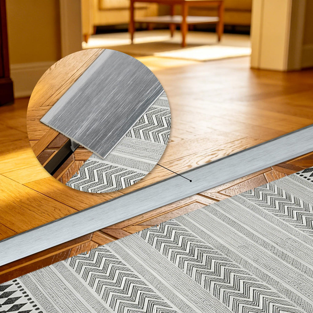 Trimold 3Pcs Aluminum T Molding Trim & Floor Transition Strips, Flat Divider Strip for (additional view 4)