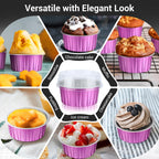 EUSOAR 5oz Baking Cups-3 - Rose Red / 50pcs view 6