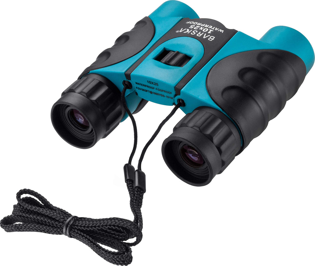 Barska 10x25 Waterproof Compact Binoculars - Blue view 3