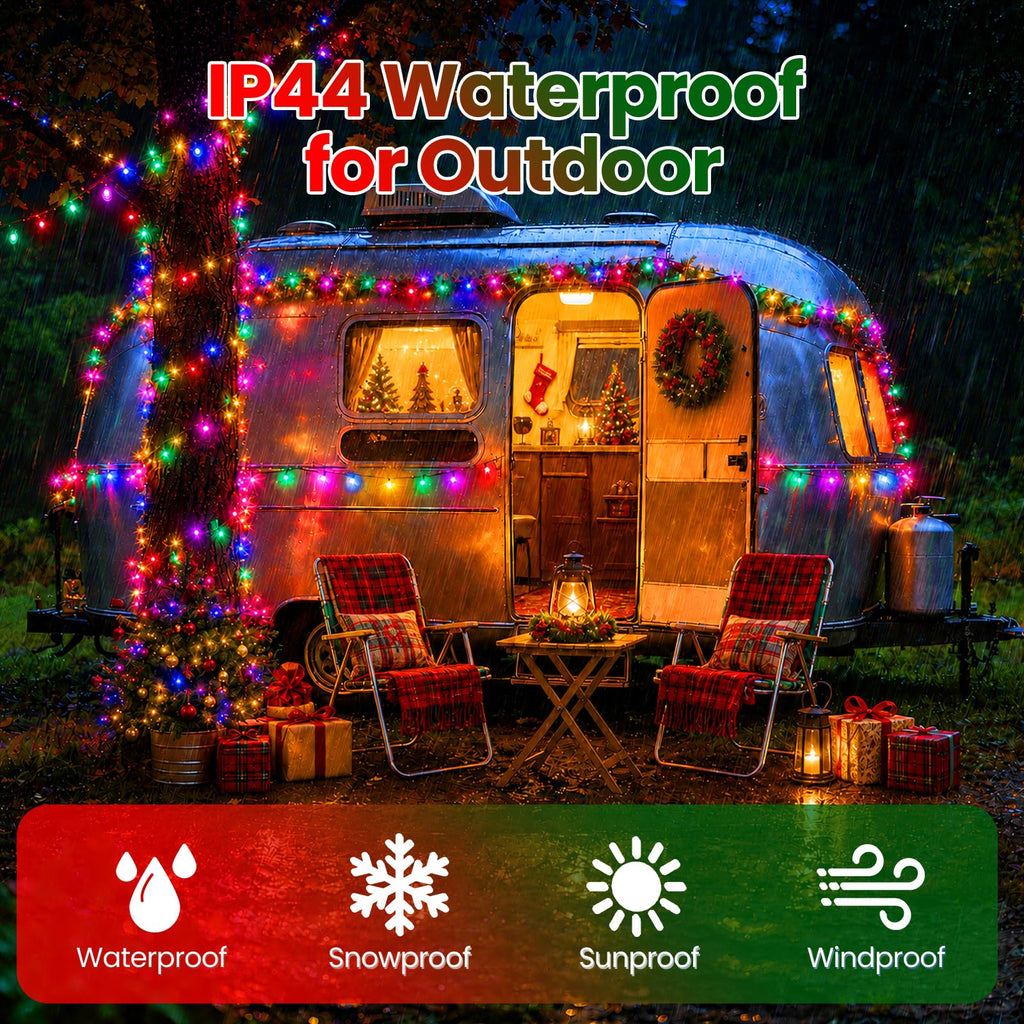 Moettany Solar String Lights Outdoor Waterproof - Multicolor view 3