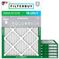 Filterbuy 19x20x1 Air Filter MERV 8 Dust & Allergy Defense (6-Pack)