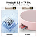 INSMY C12 IP67 Waterproof Shower Bluetooth Speakers,Portable Small Speaker - Cashmere Pink view 6