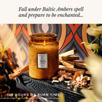 Voluspa Large Scented Candle Jar 18 Oz, 100 Hr Burn - 4 - Baltic Amber view 4