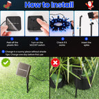 Moettany Solar String Lights Outdoor Waterproof - Blue view 5