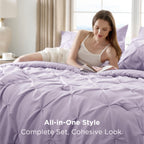 Bedsure Comforter Set & Sheet Set Bedding Set - 13 - Light Purple / Twin view 5