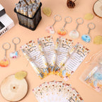 EYNDYN 145 Pieces Baby Shower Favors Ballpoint Pens and Keychains Gifts Bulk Retractable Pens Gender Reveal Cards Souvenirs - 36 / Pumpkin view 3