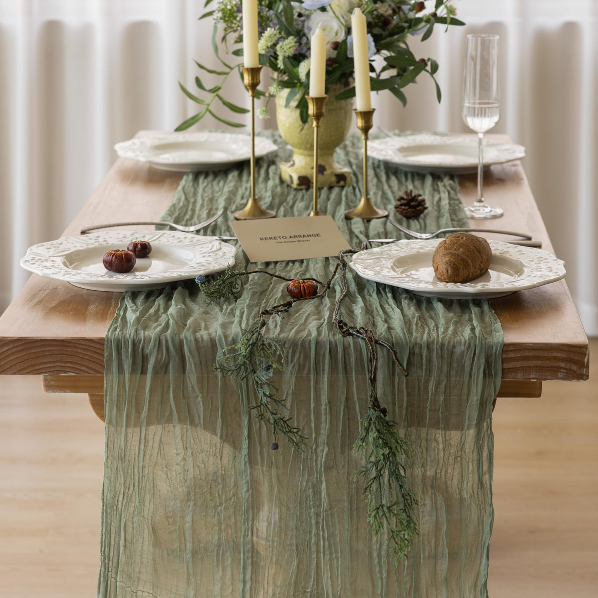 Cheesecloth Table Runner
