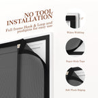 Yotache Magnetic Screen Door Fits 72"x80" Doors, Reversible Side Opening