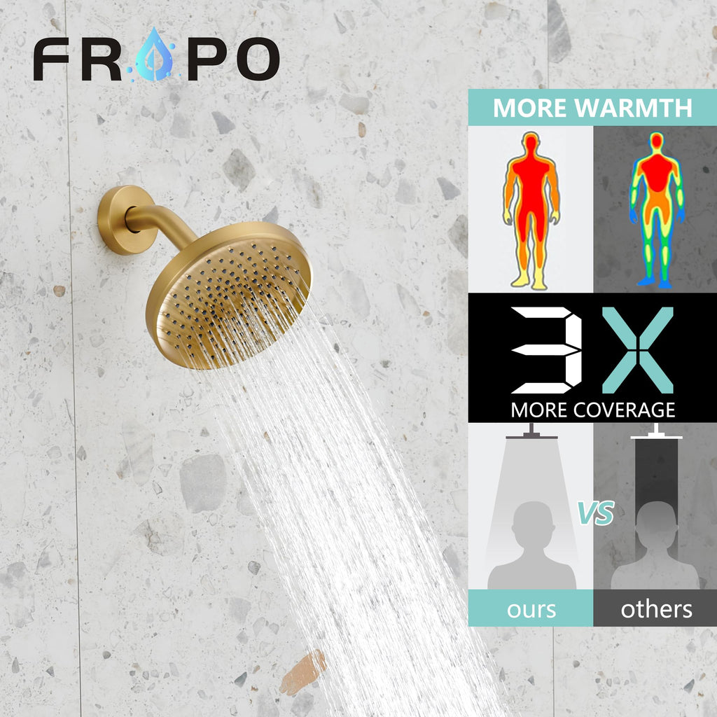 FROPO Shower Tub Faucet - Brushed Gold view 2