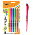 BIC Brite Liner Highlighters, Chisel Tip, 5-Count