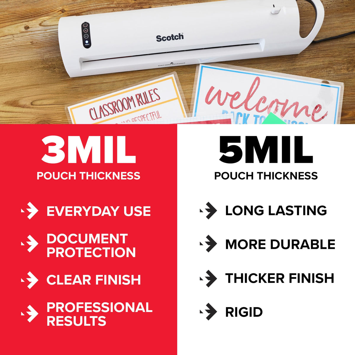 Scotch Thermal Pouches, 8.9 in x 14.4 in (228 mm x 367 mm) (additional view 2)