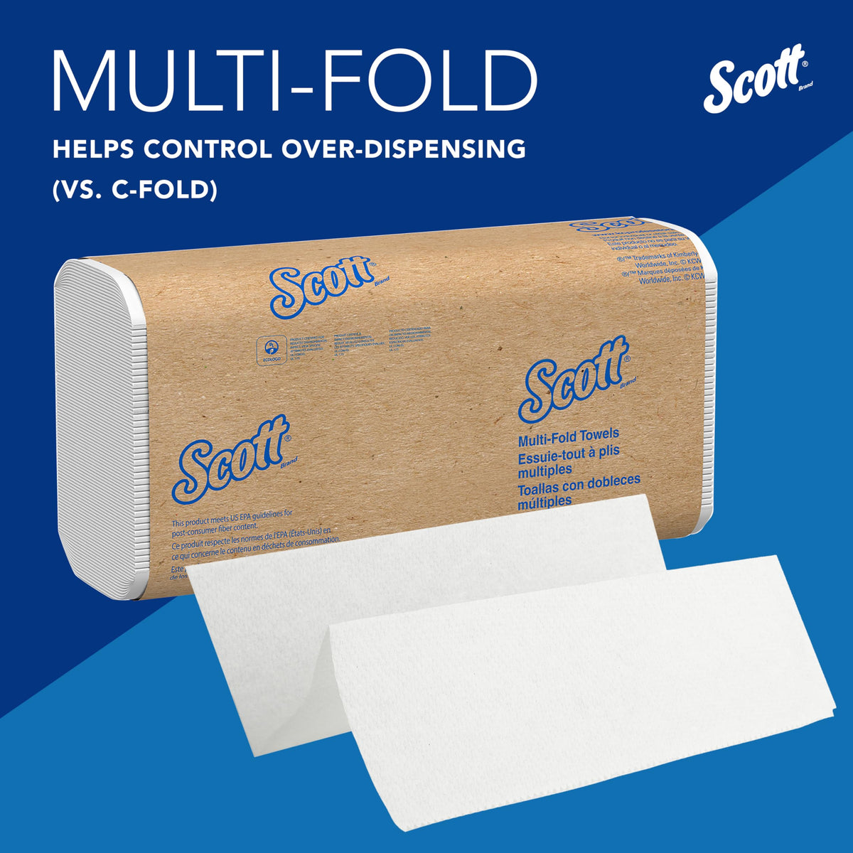 Scott Professional Multifold Paper Towels, Bulk, 12 x 250 Sheets (58091) (Pack of 12)