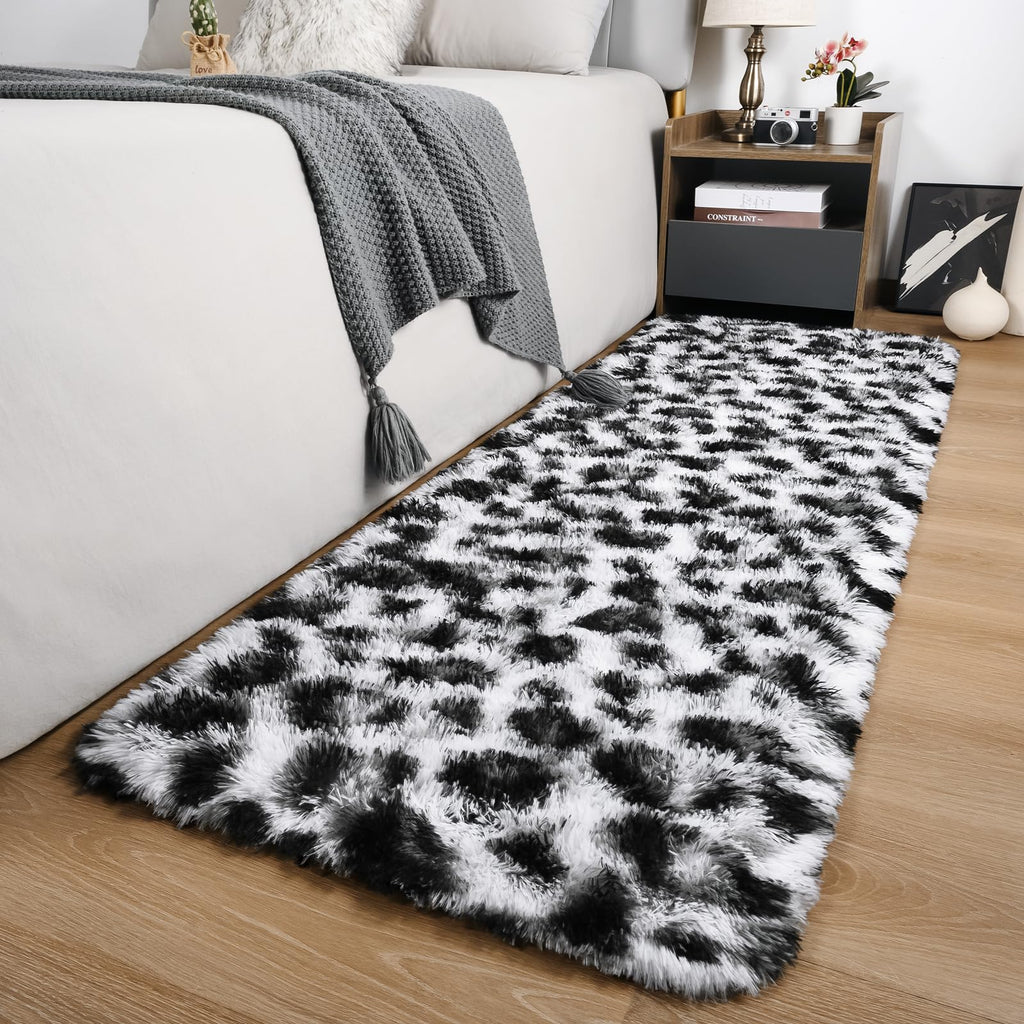 Amearea Leopard Area Rug - White / 2' X 8' (Runner) view 2