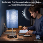 hansang Bedside Table Lamp with Touch Control, USB-C + USB-A - view 12