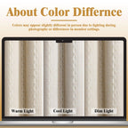 XOGUIBO Pinch Pleated Look Blackout Curtains 84 Inch Length, 2 Panels Linen Textured Boho Neutral Drapes for Living (Pack of 2)