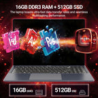 2026 Laptop, 16’’ Laptop Computer with Core i5-8210Y Processor (Up to 3.6GHz) 16GB RAM (additional view 3)