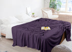 Utopia Bedding 100% Cotton Thermal Blanket Soft - Plum / Twin view 5