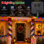 Moettany Solar String Lights Outdoor Waterproof - Multicolor view 2