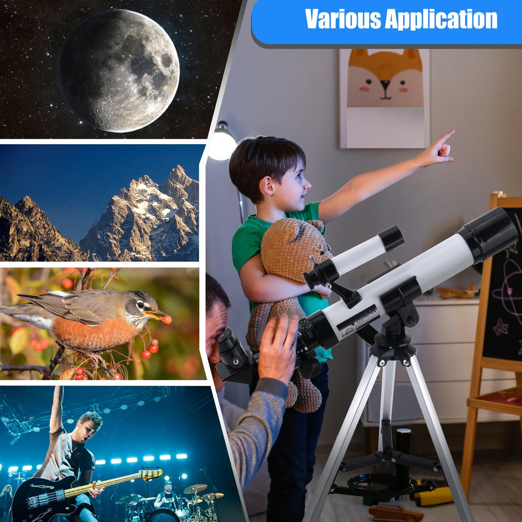 Telescope for Kids & Beginners 40mm Aperture 400mm AZ Mount (additional view 5)