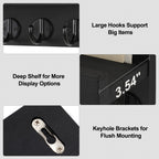 Lwenki Key Holder for Wall, Decorative Key and Mail Holder with Shelf Has Large