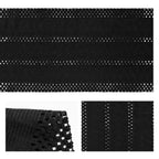 Artoid Woven Farmhouse Hollow Table Runner - Black / 12" x 120", Table Runner view 5