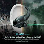 GOLREX Wireless Bluetooth Earbuds with Active Noise Cancelling, 80H Playtime, Display Charging Case, 50dB ANC - view 2
