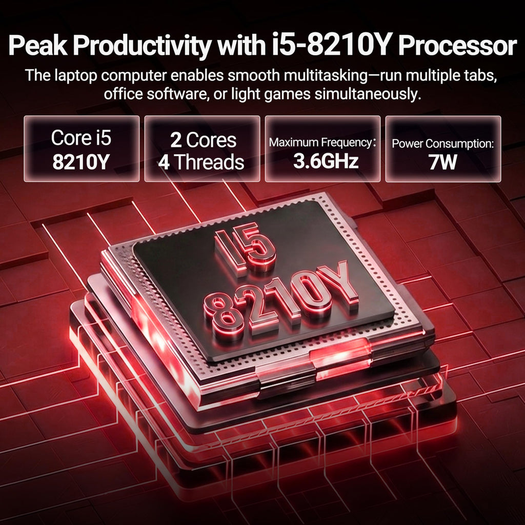 2026 Laptop, 16’’ Laptop Computer with Core i5-8210Y Processor (Up to 3.6GHz) 16GB RAM (additional view 2)