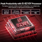 2026 Laptop, 16’’ Laptop Computer with Core i5-8210Y Processor (Up to 3.6GHz) 16GB RAM (additional view 2)