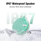 INSMY C12 IP67 Waterproof Shower Bluetooth Speakers,Portable Small Speaker - Mint view 1