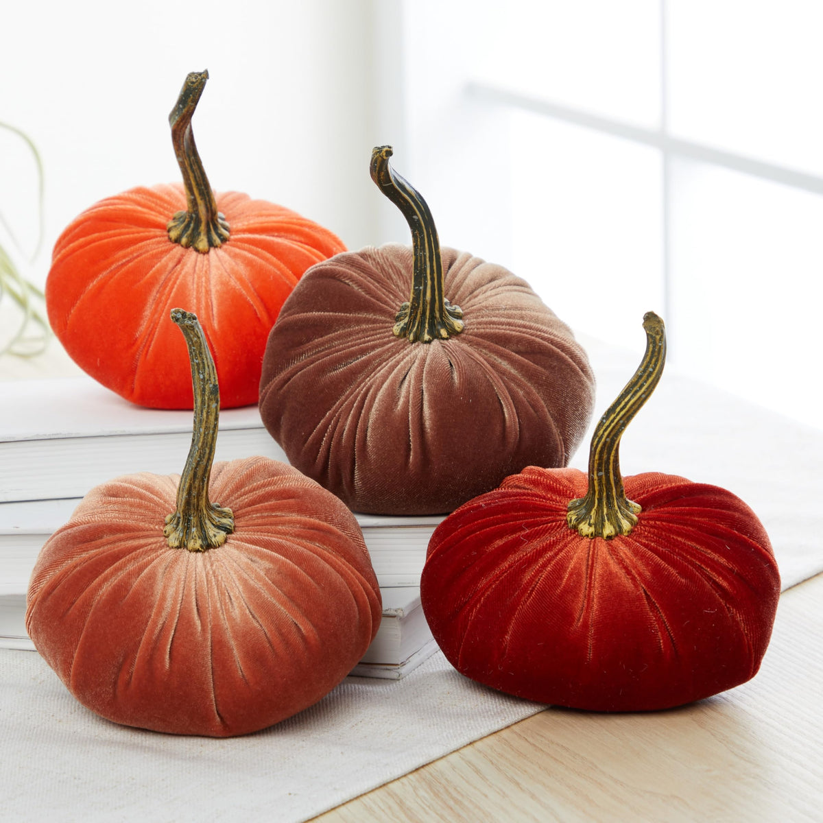 Your Heart's Content Small Velvet Pumpkin Set