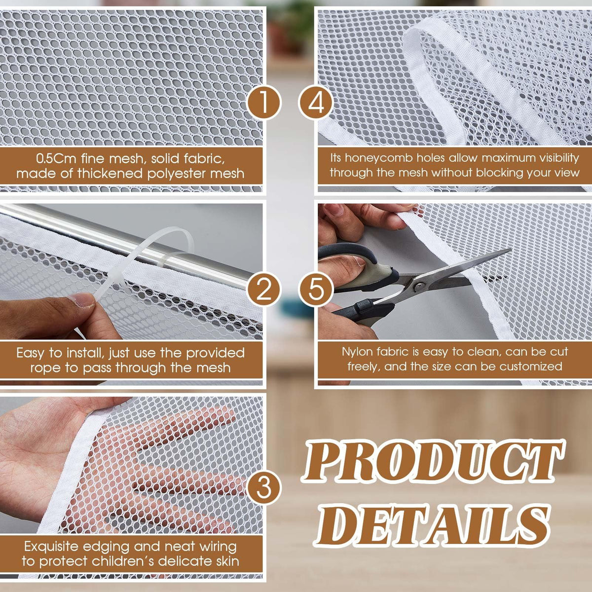 Hosuly Banister Guard Balcony Netting