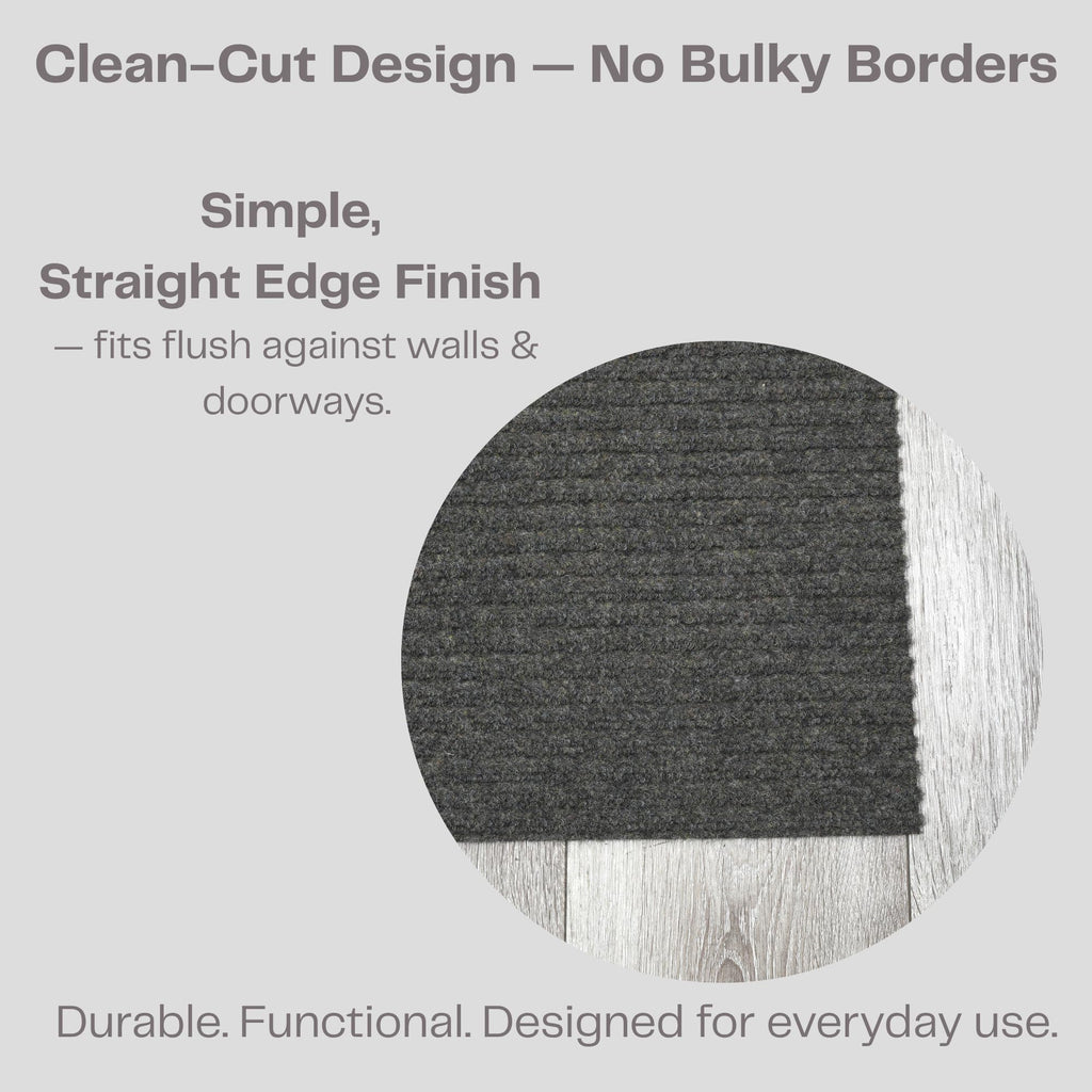 iCustomRug Ribbed Hallway Runner Rug, 3' x