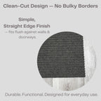 iCustomRug Ribbed Hallway Runner Rug, 3' x