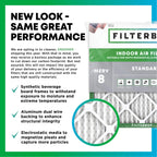 Filterbuy Air Filter MERV 8 Dust & Allergy Defense (4-Pack)