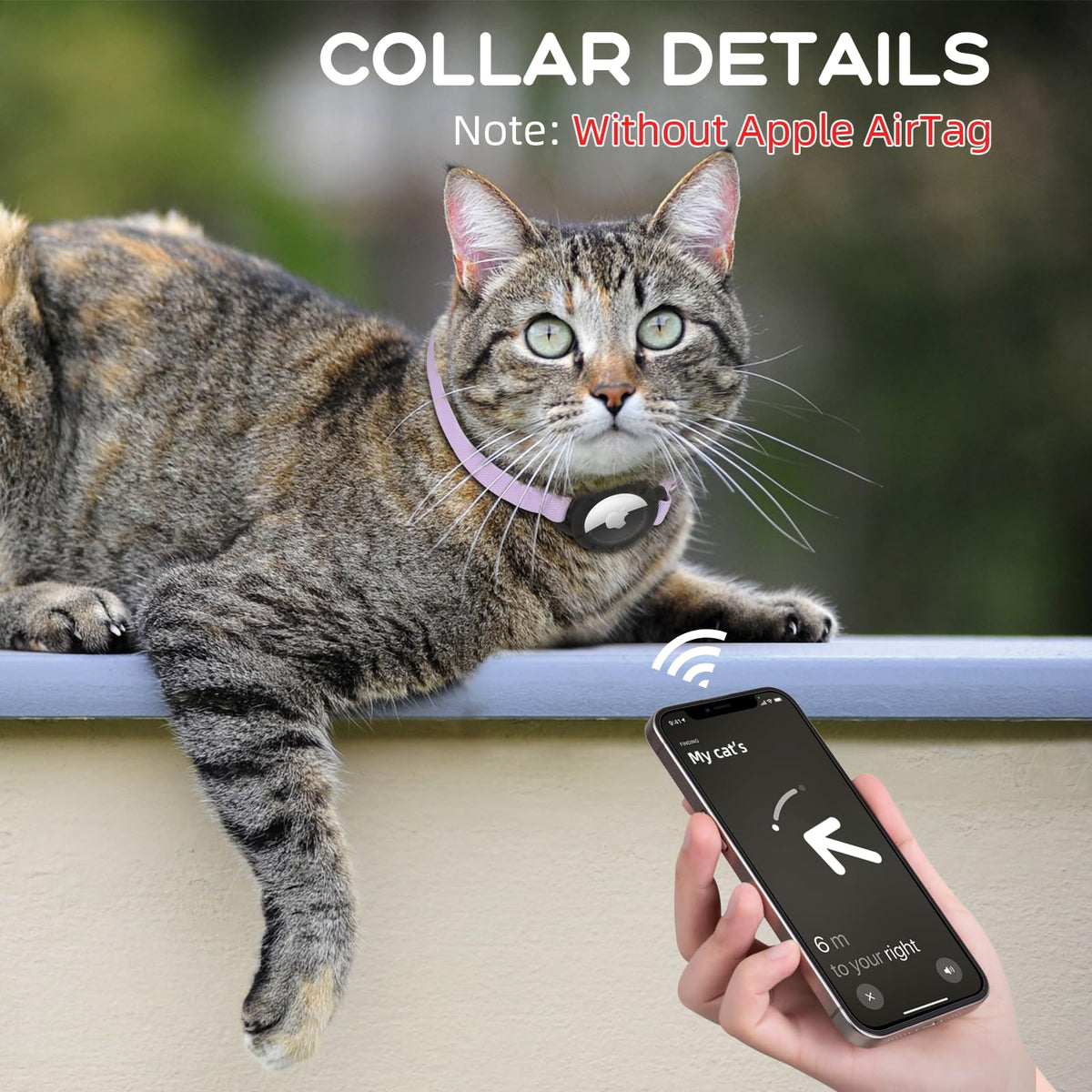 AirTag Cat Collars, Stretchy Collar