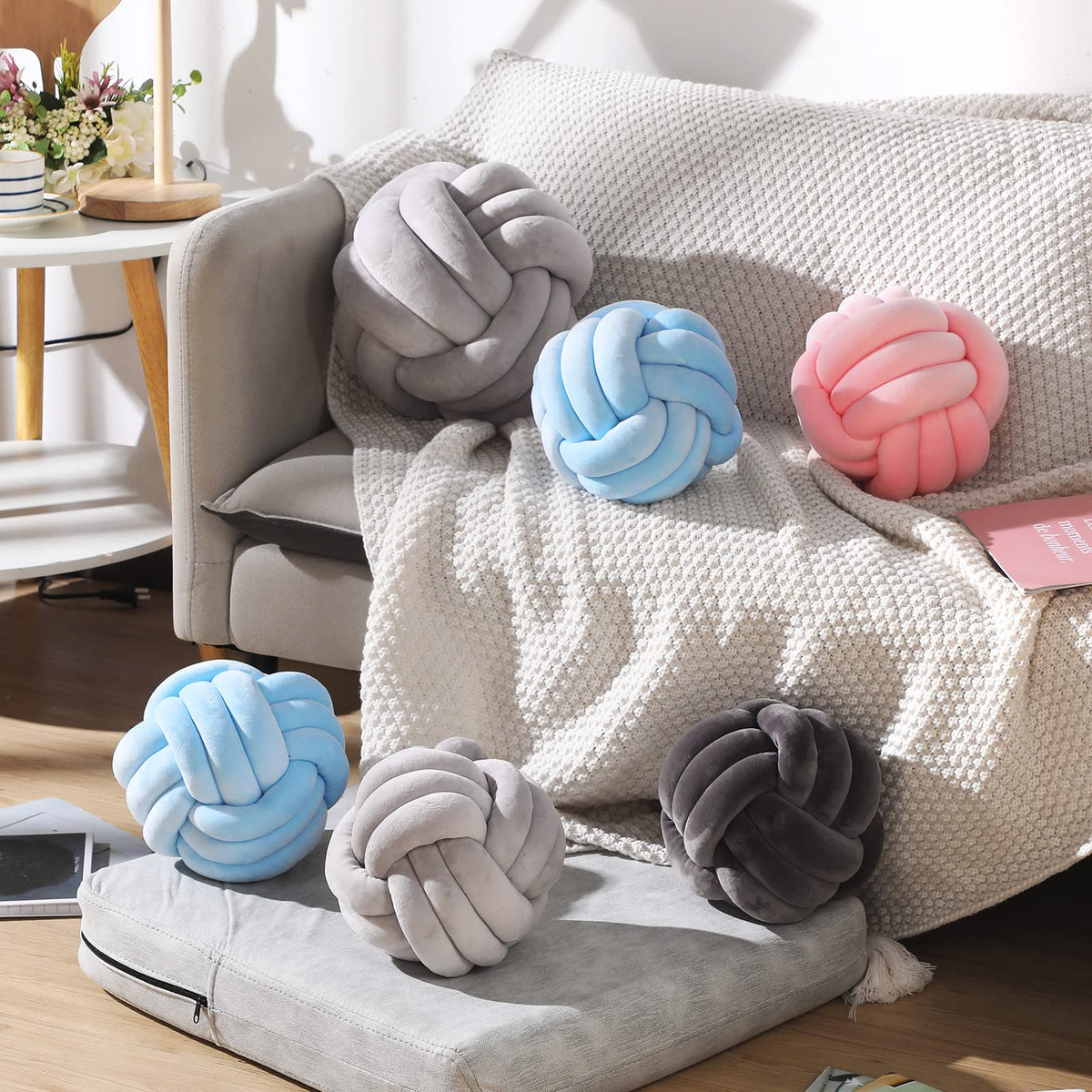 Namalu 2-Piece Knot Decorative Throw Pillow Set - view 3